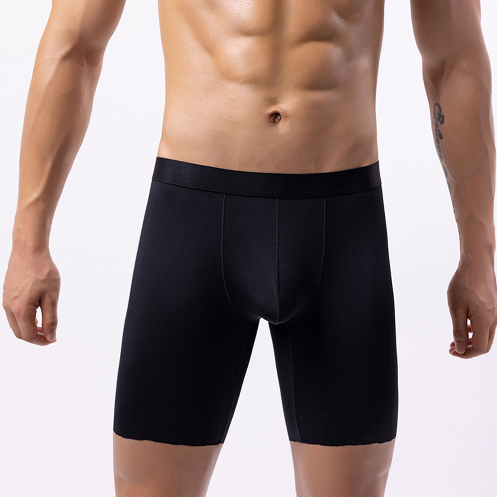 Long Leg Trunk Men - Men Ice Silk Long Leg Shorts