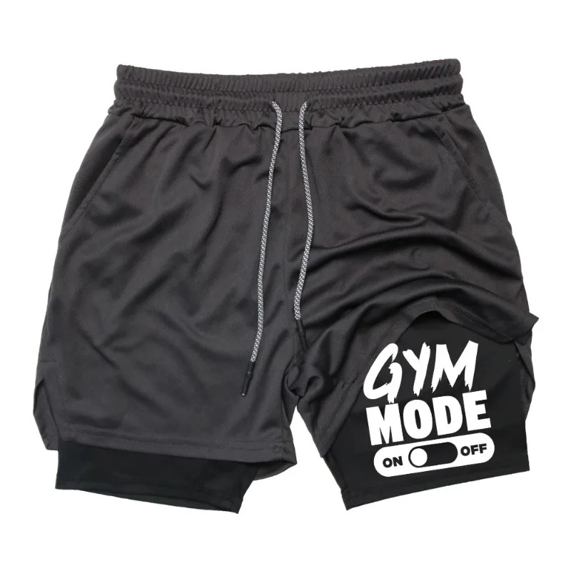 Compression Shorts Athletes - Men's 2-in-1 Fitness Short Elastic Compression