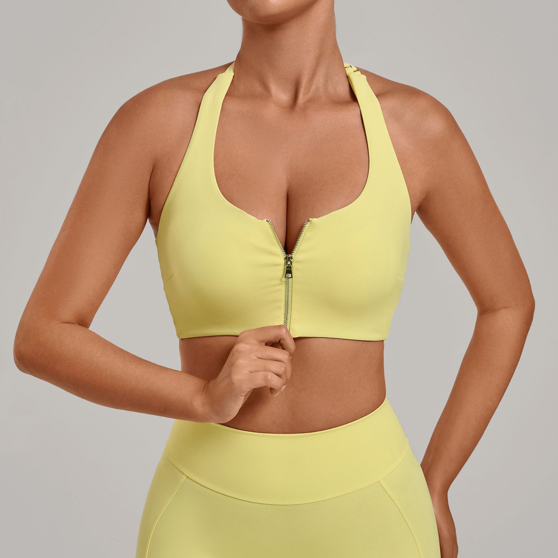 Quick Dry Underwear - Ningyu Zipper Naked Sports Hanging Neck