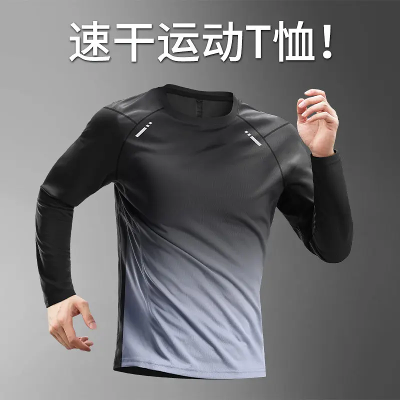 Base Layer Top - Men's Compression Long Sleeve Running Shirt