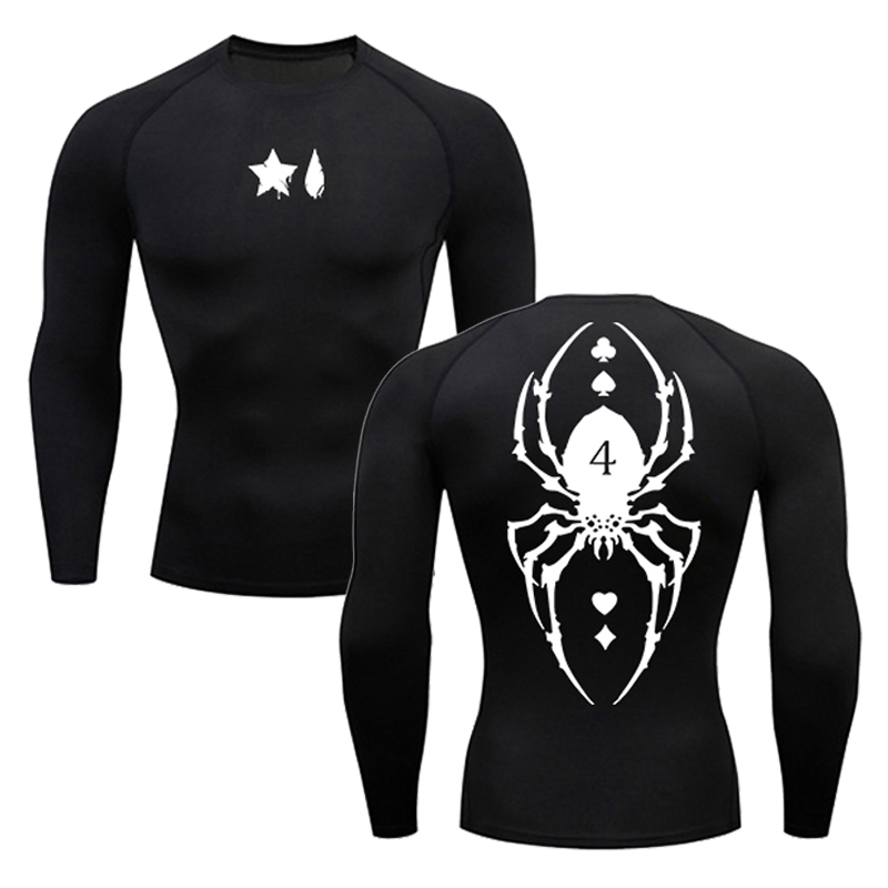 Spider Print Compression Shirt - مراجعة Base Layer Top وسعره