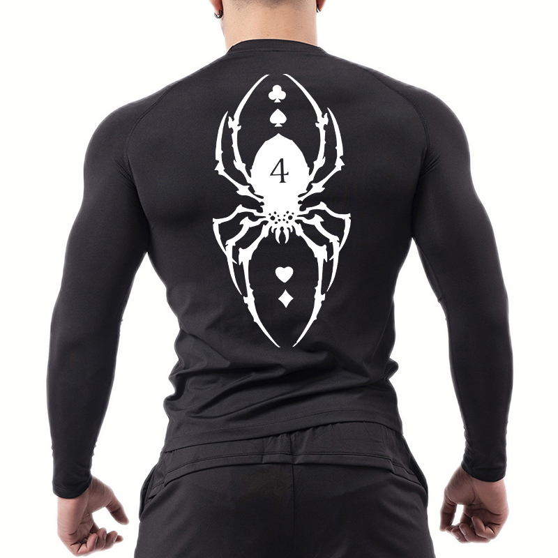 Spider Print Compression Shirt - مراجعة Base Layer Top وسعره