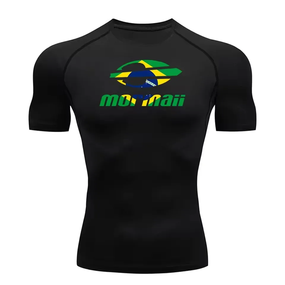 Men Rash Guard Surfing Diving  - مراجعة T Shirt Tight Fit وسعره