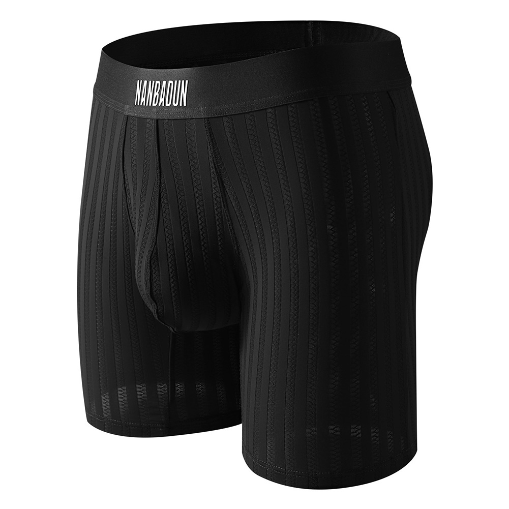 Men Ice Silk Long Leg Shorts B - مراجعة Long Leg Trunk Men وسعره