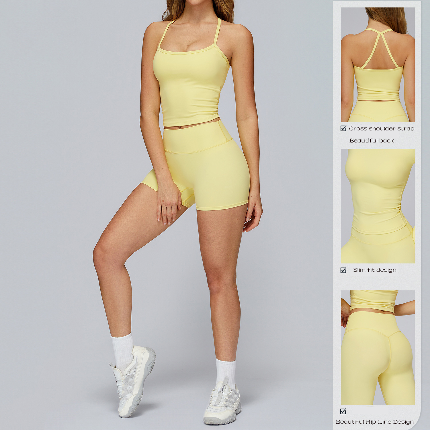 Workout Set 2PCS Seamless Yoga - مراجعة Compression Long Pant وسعره