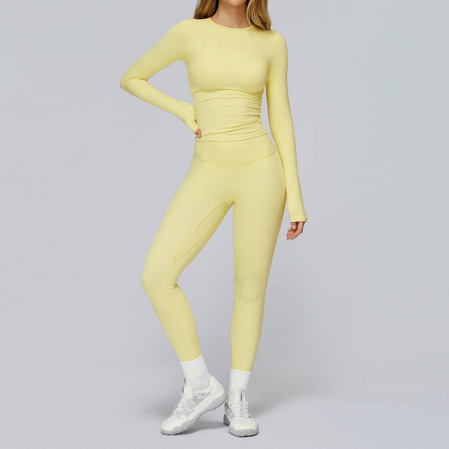 Workout Set 2PCS Seamless Yoga - مراجعة Compression Long Pant وسعره