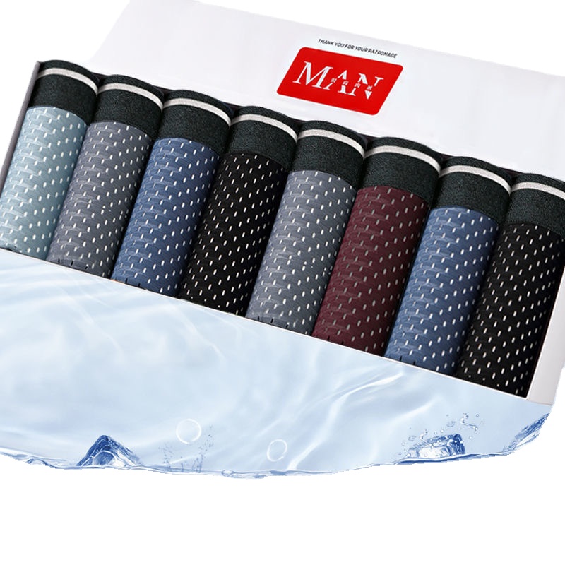 8pcs/Lot Men's Panties Ice Sil - مراجعة Boxer Shorts Modal وسعره