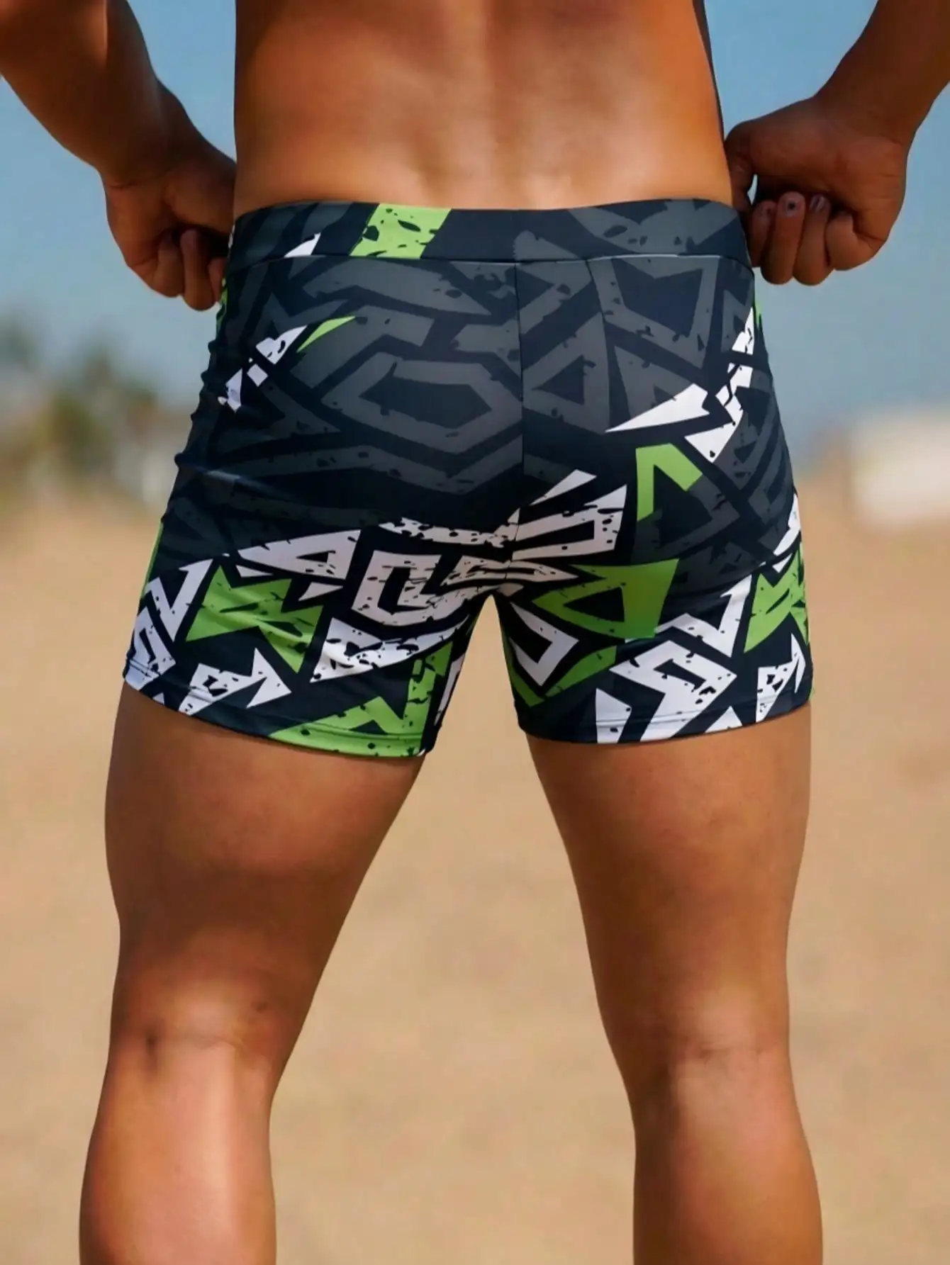 Men's Fashion Printed Pattern  - مراجعة Bamboo Fiber Trunk وسعره