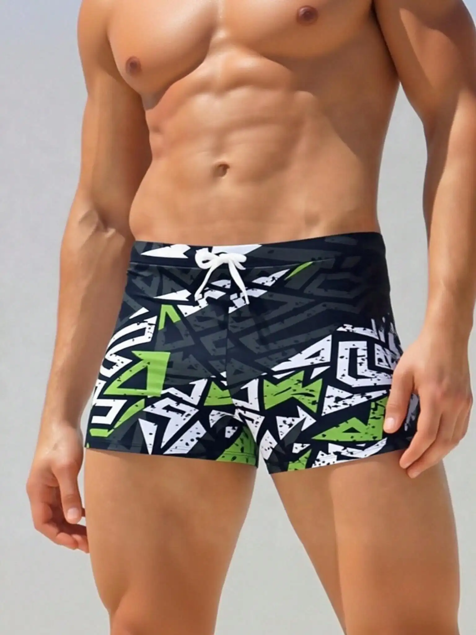 Men's Fashion Printed Pattern  - مراجعة Bamboo Fiber Trunk وسعره