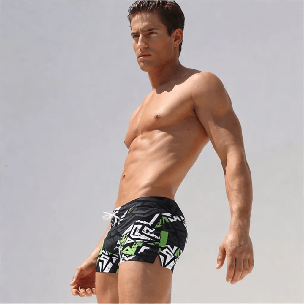 Men's Fashion Printed Pattern  - مراجعة Bamboo Fiber Trunk وسعره