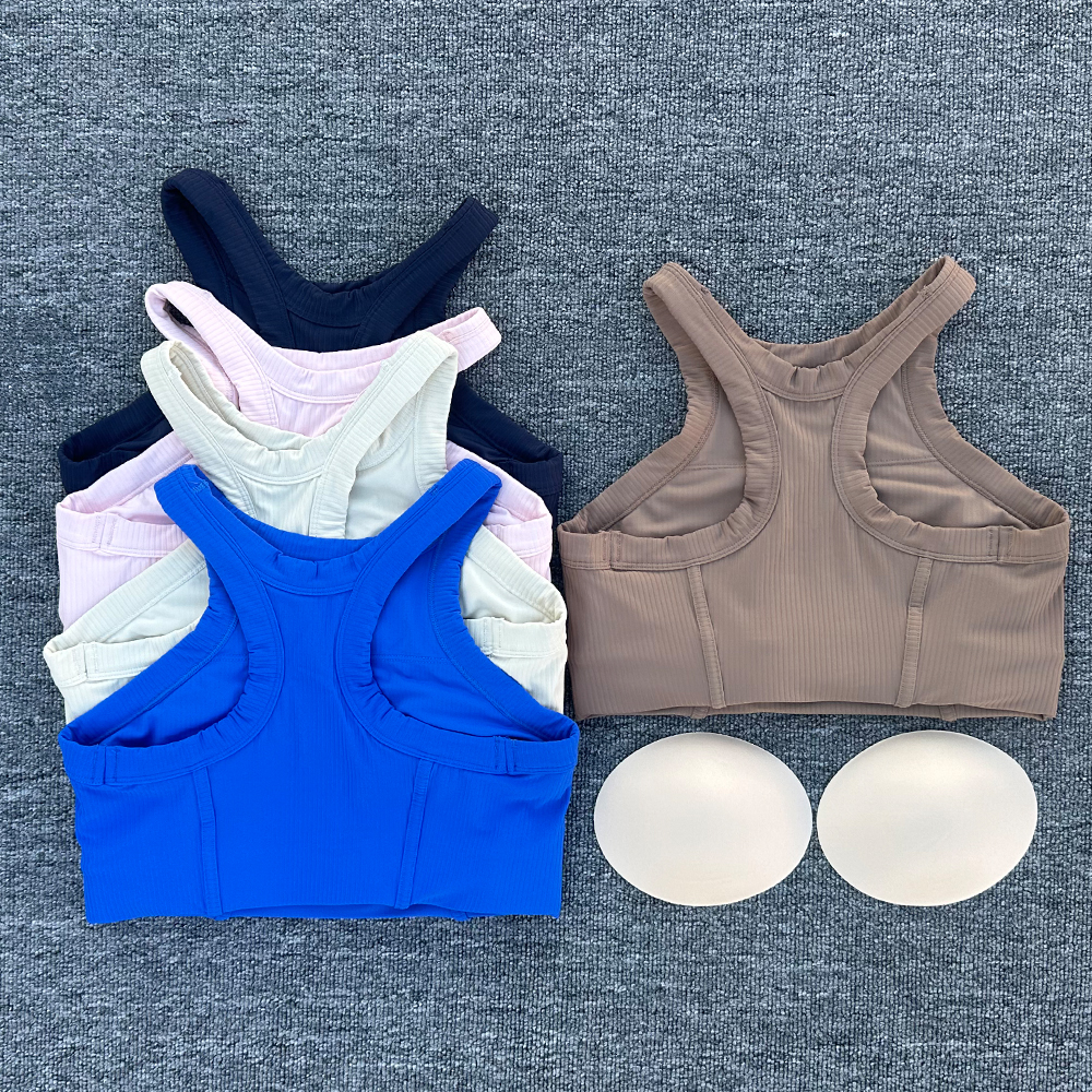 Women Yoga Bra Tank Tops for F - مراجعة Tank Top Ribbed وسعره