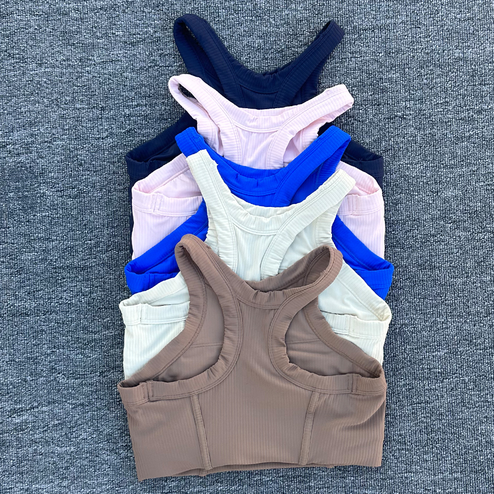Women Yoga Bra Tank Tops for F - مراجعة Tank Top Ribbed وسعره