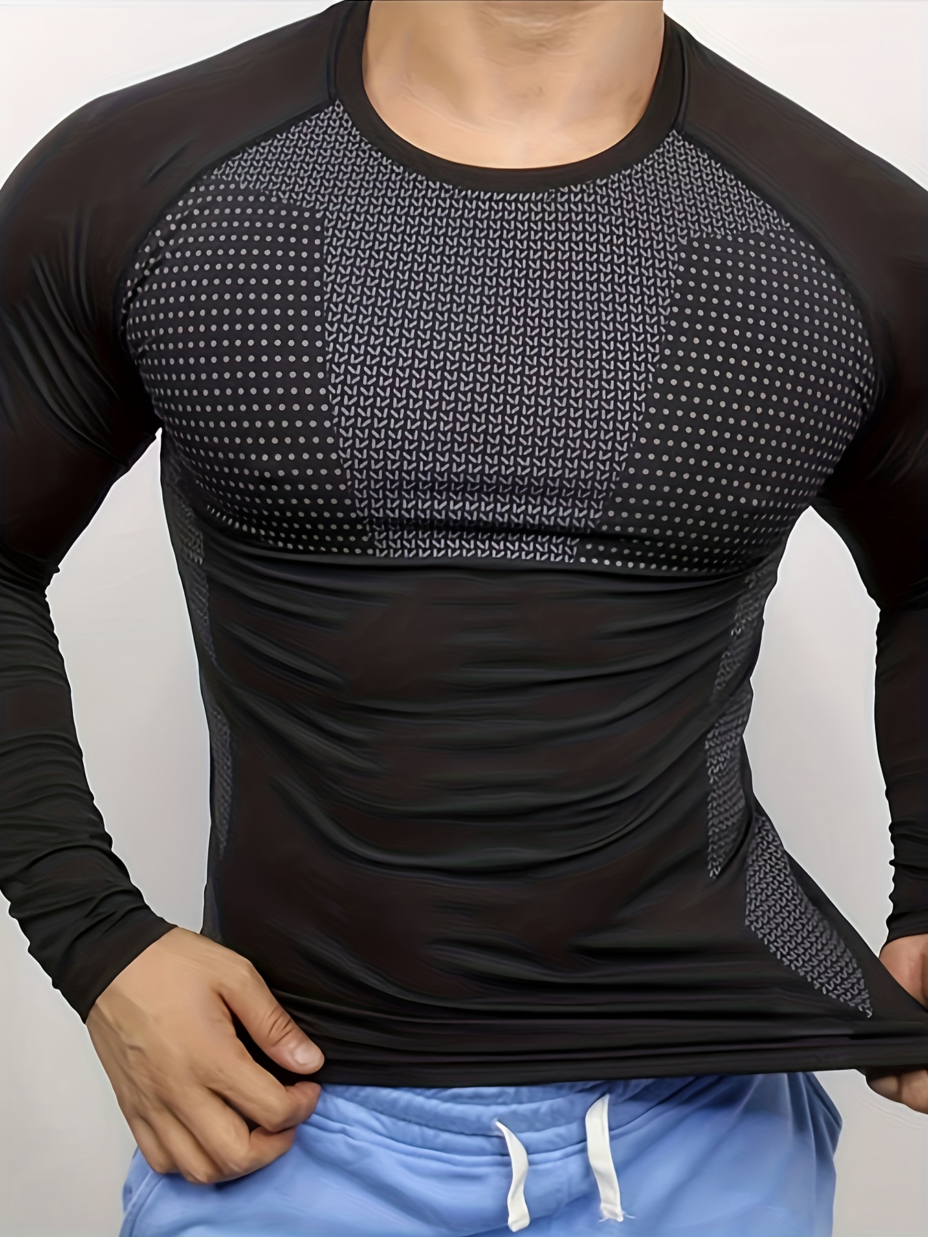 Men's autumn and winter thick  - مراجعة T Shirt Tight Fit وسعره