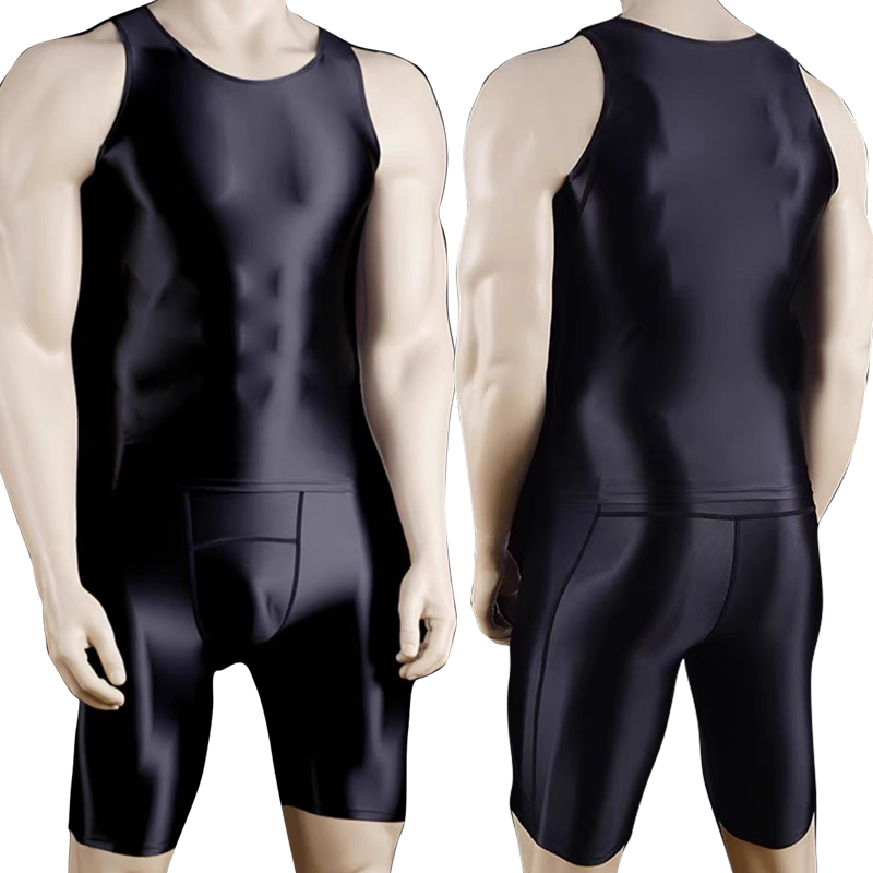 Men Thin Fitness vest Tights s - مراجعة Compression Shorts Athletes وسعره