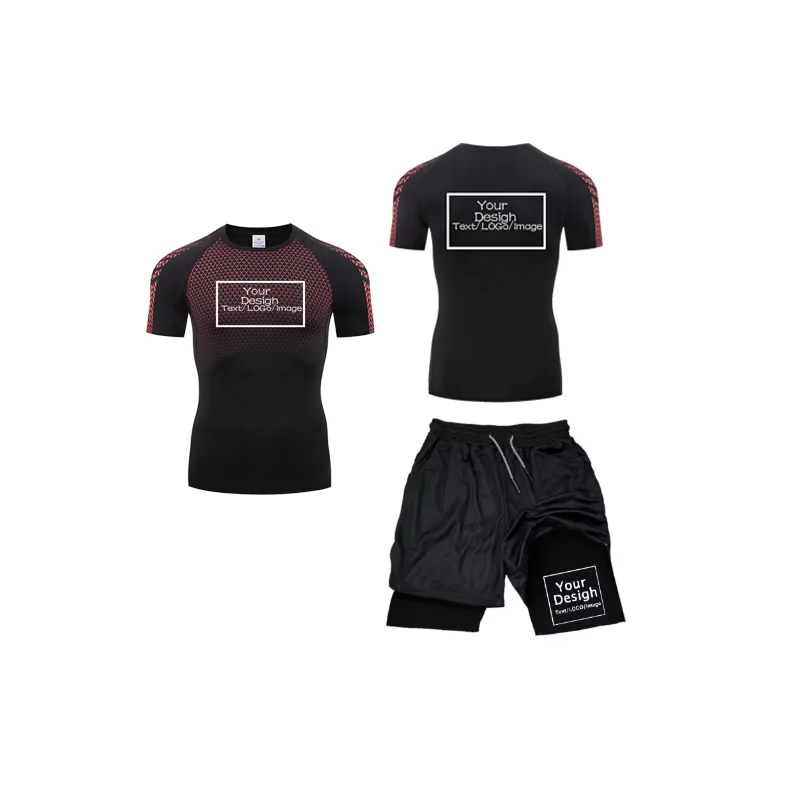 Men's Custom Printed Compressi - مراجعة Compression Shorts Athletes وسعره