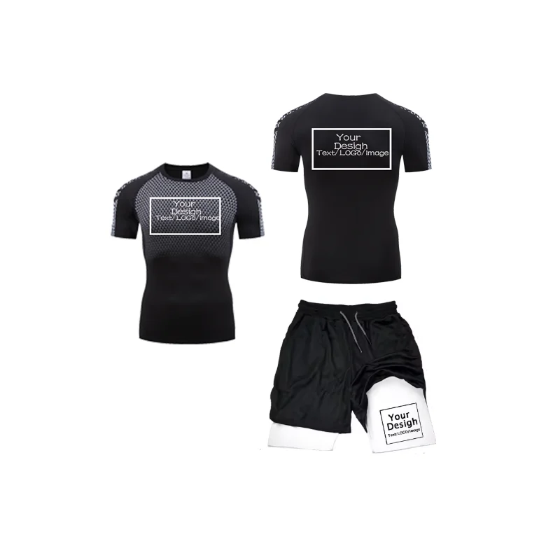 Men's Custom Printed Compressi - مراجعة Compression Shorts Athletes وسعره