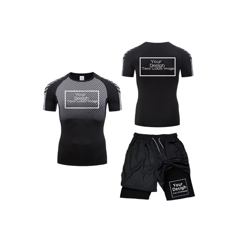 Men's Custom Printed Compressi - مراجعة Compression Shorts Athletes وسعره