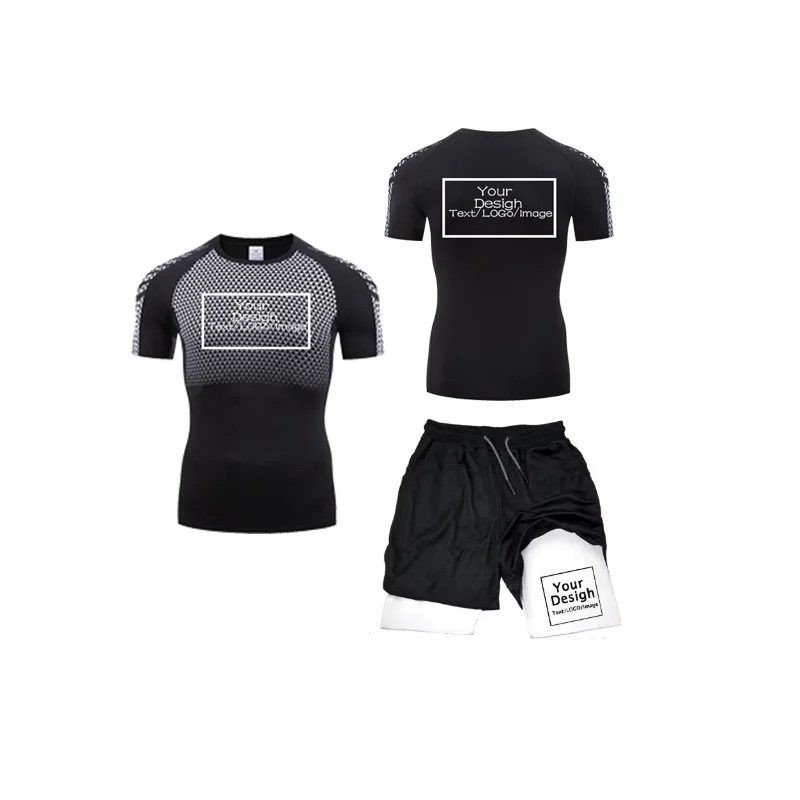 Men's Custom Printed Compressi - مراجعة Compression Shorts Athletes وسعره