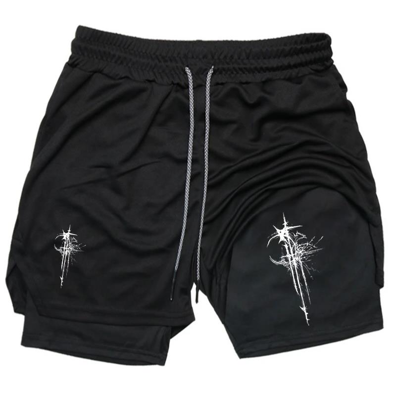 2 in 1 Running Short for Men G - مراجعة Compression Shorts Athletes وسعره
