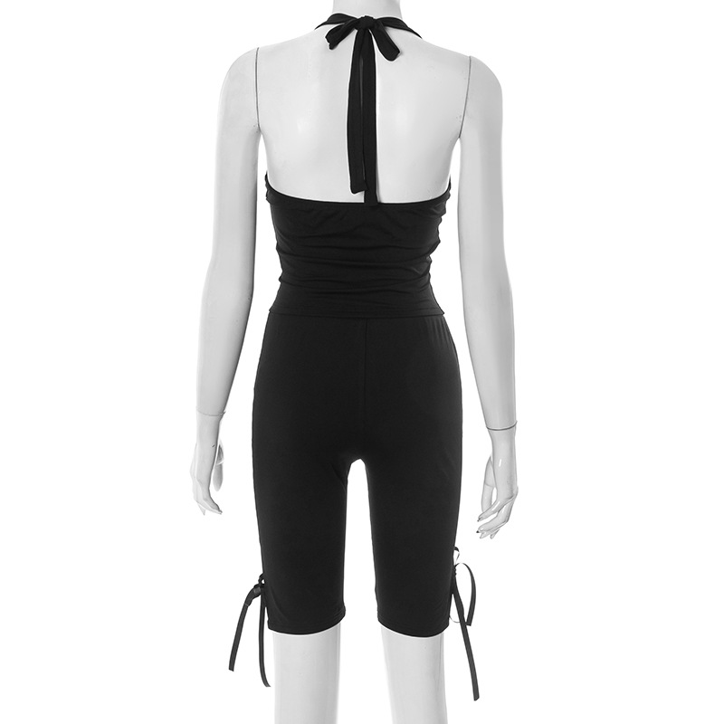 Women Solid 2 Piece Set Summer - مراجعة Suspender Tank Top وسعره