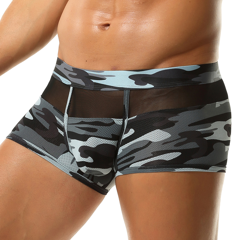 Camouflage Boxer Shorts Men Po - مراجعة Mesh Sport Boxer وسعره