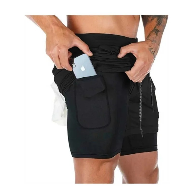 Rimel Print 2in1 Running Worko - مراجعة Compression Shorts Athletes وسعره