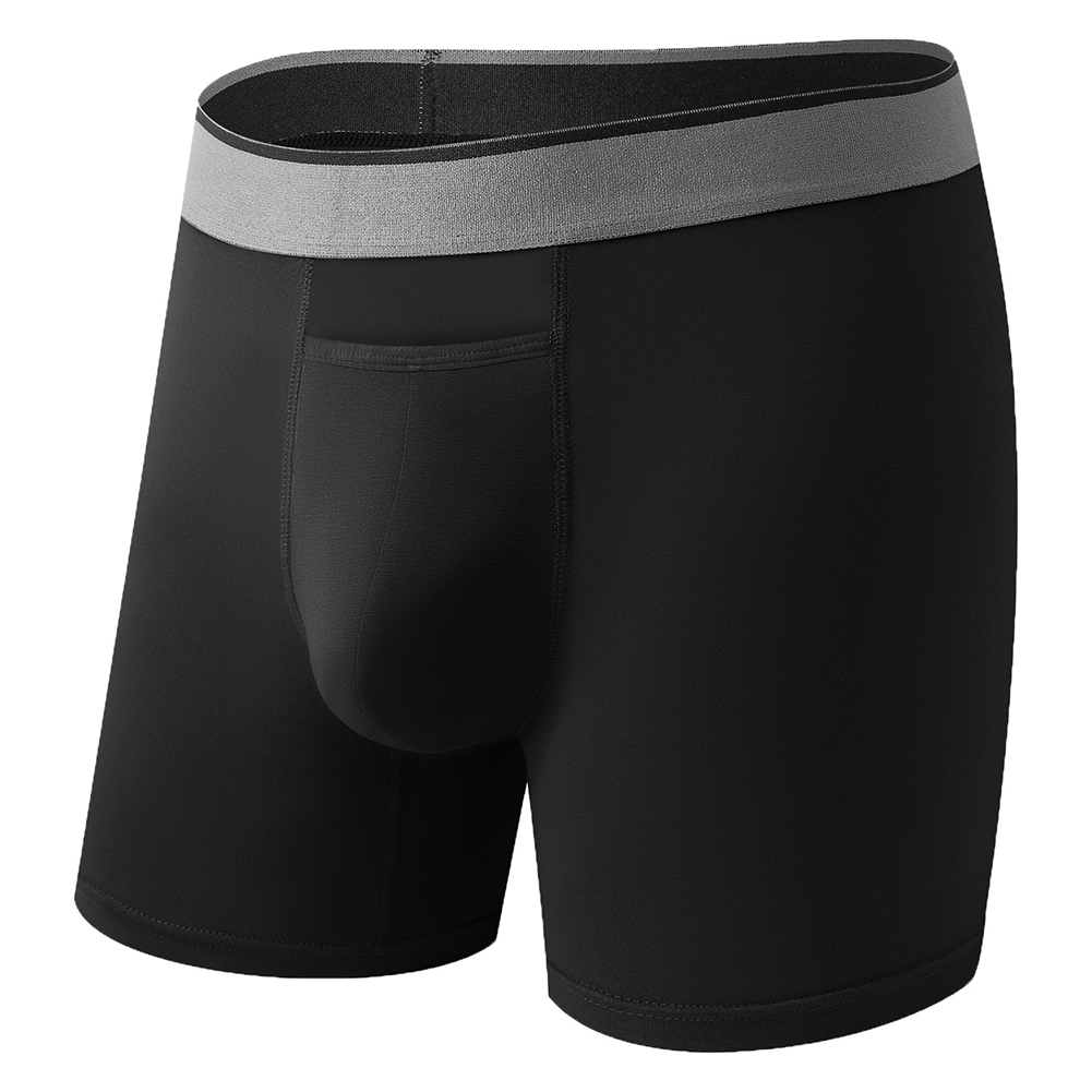 1pc Men Long Leg Shorts Soft U - مراجعة Bamboo Fiber Trunk وسعره