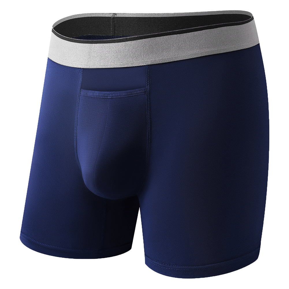 1pc Men Long Leg Shorts Soft U - مراجعة Bamboo Fiber Trunk وسعره