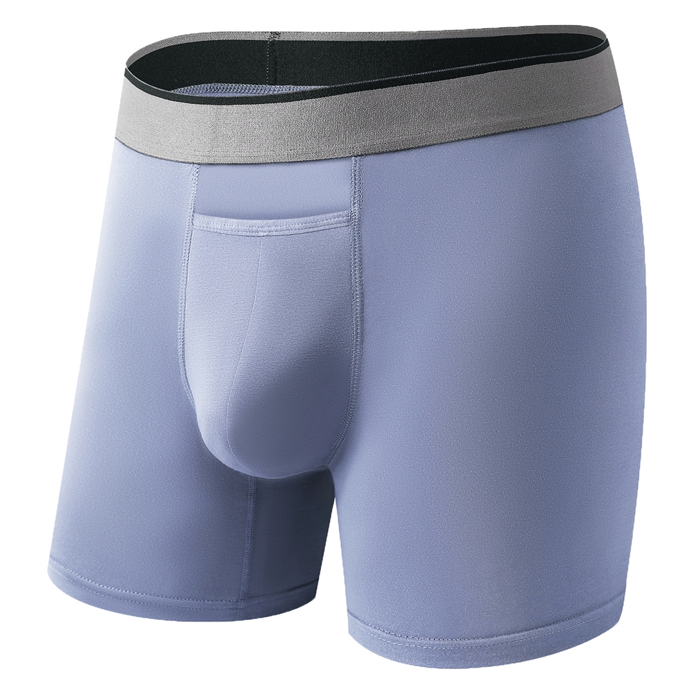 1pc Men Long Leg Shorts Soft U - مراجعة Bamboo Fiber Trunk وسعره
