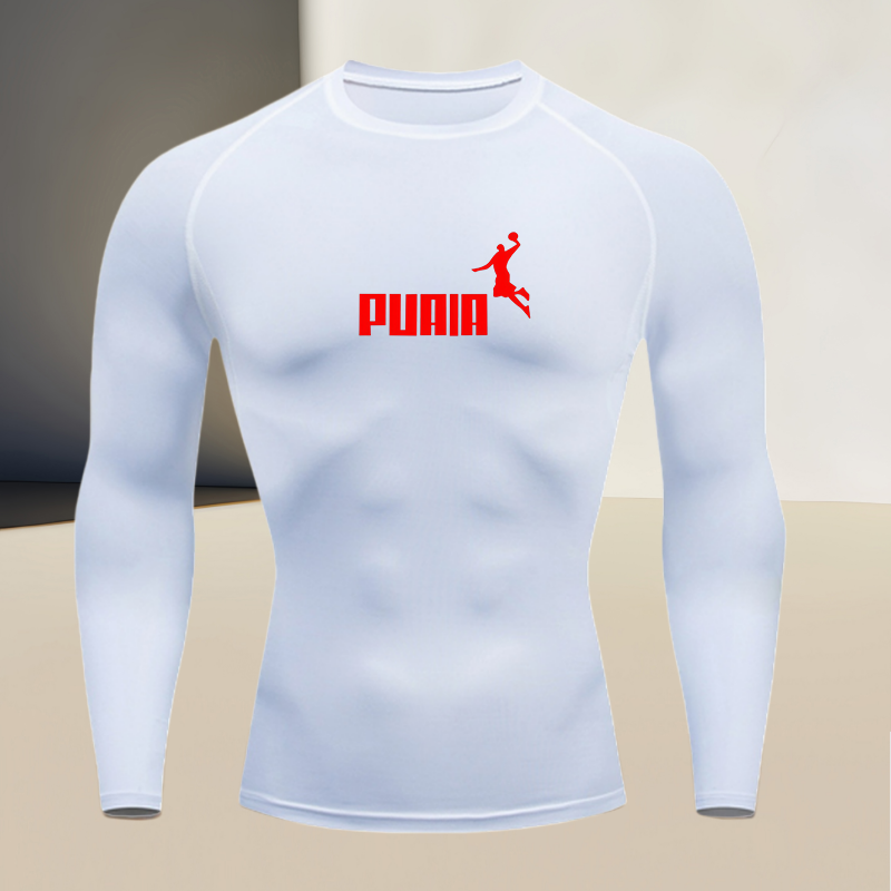 Men's long sleeved round neck  - مراجعة T Shirt Tight Fit وسعره