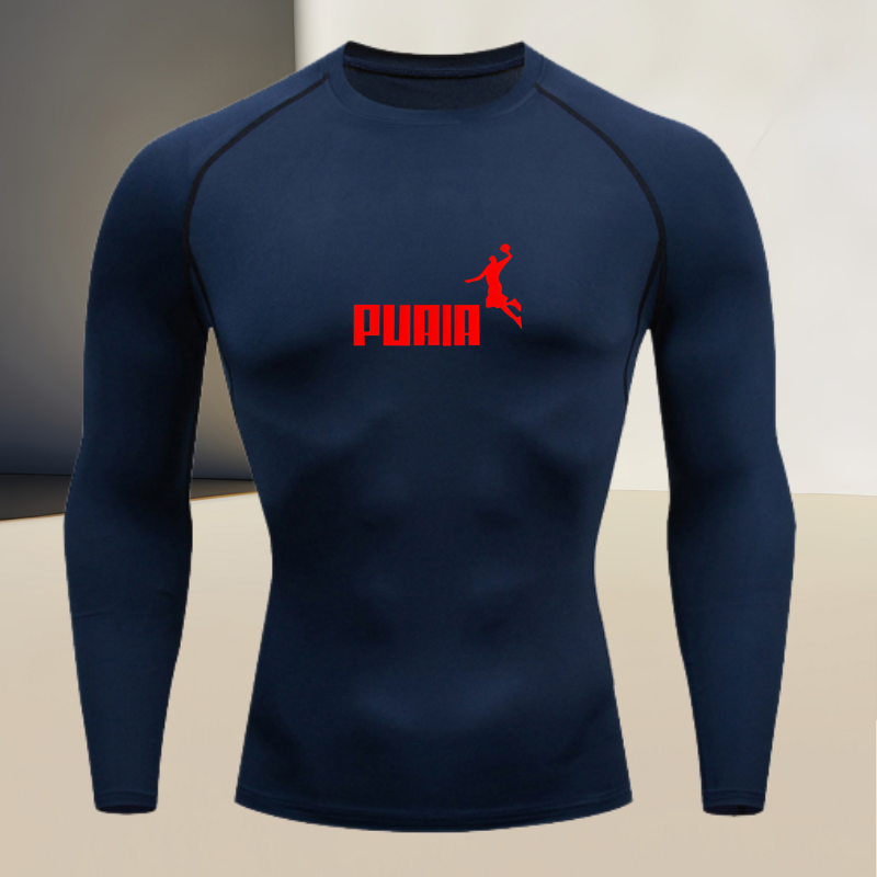 Men's long sleeved round neck  - مراجعة T Shirt Tight Fit وسعره