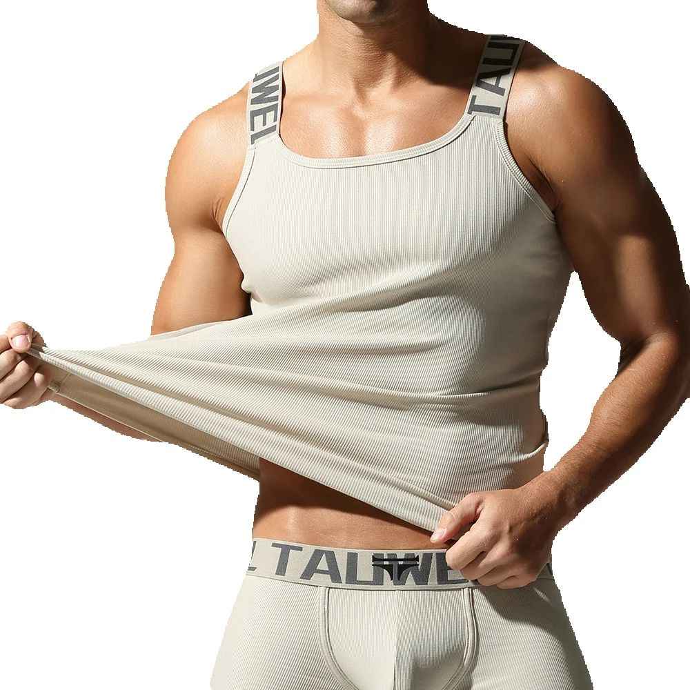 Men's Fashion Tank Tops Sleeve - مراجعة Tank Top Ribbed وسعره