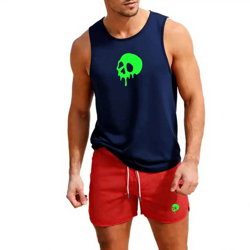Fitness loose men tank top  sl - مراجعة Sleeveless Undershirt وسعره