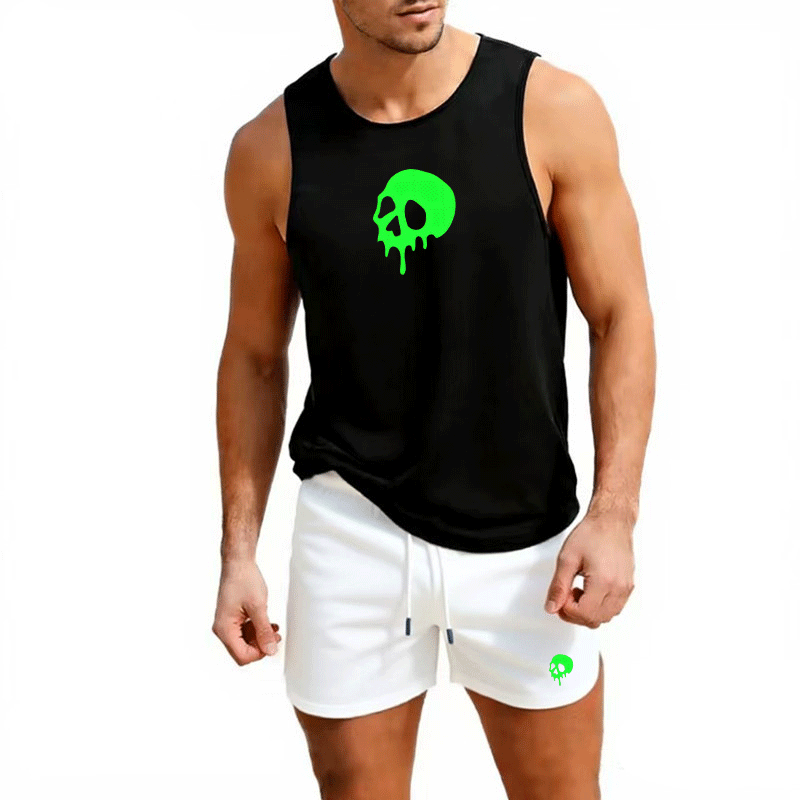Fitness loose men tank top  sl - مراجعة Sleeveless Undershirt وسعره
