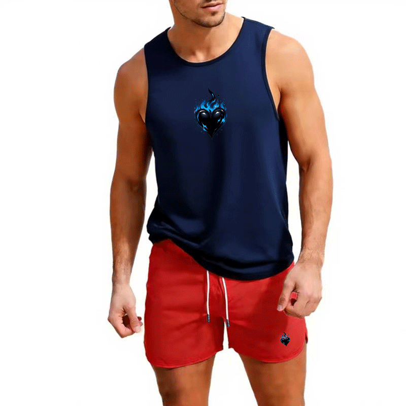 Fitness loose men tank top  sl - مراجعة Sleeveless Undershirt وسعره