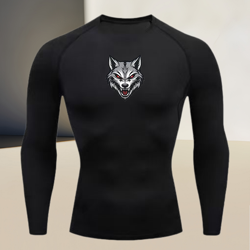 Men's long sleeved round neck  - مراجعة T Shirt Tight Fit وسعره