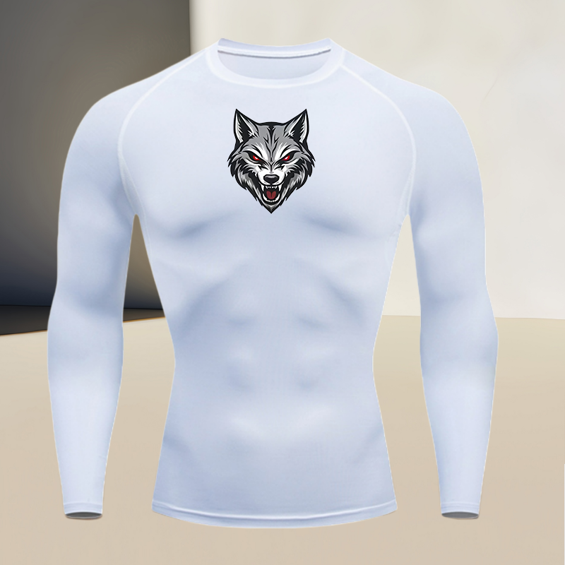 Men's long sleeved round neck  - مراجعة T Shirt Tight Fit وسعره