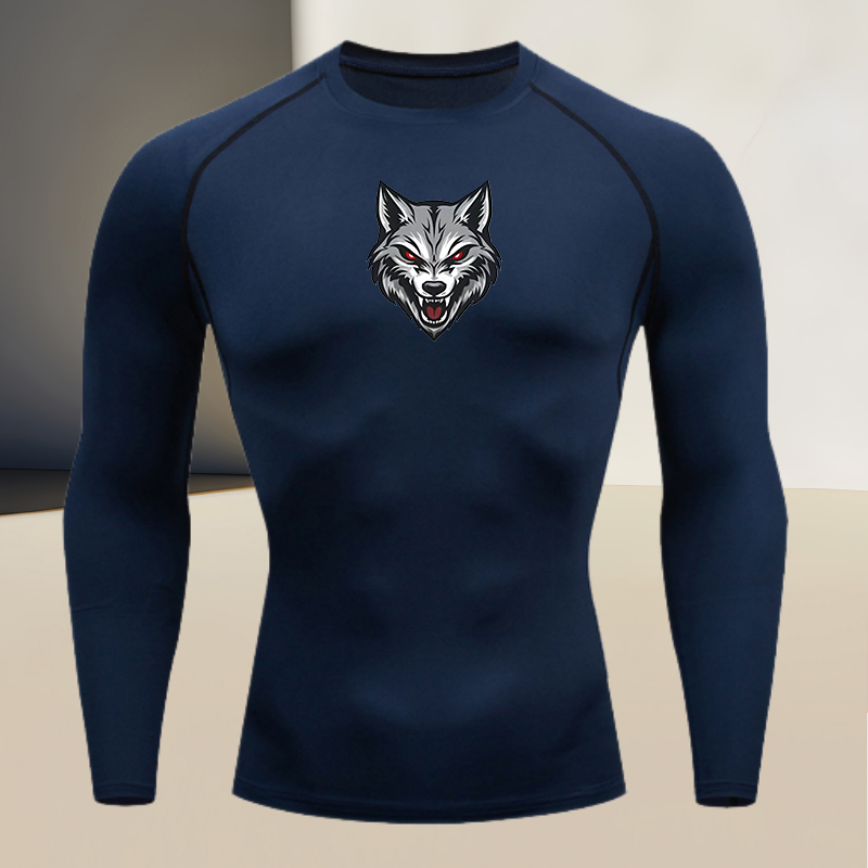 Men's long sleeved round neck  - مراجعة T Shirt Tight Fit وسعره