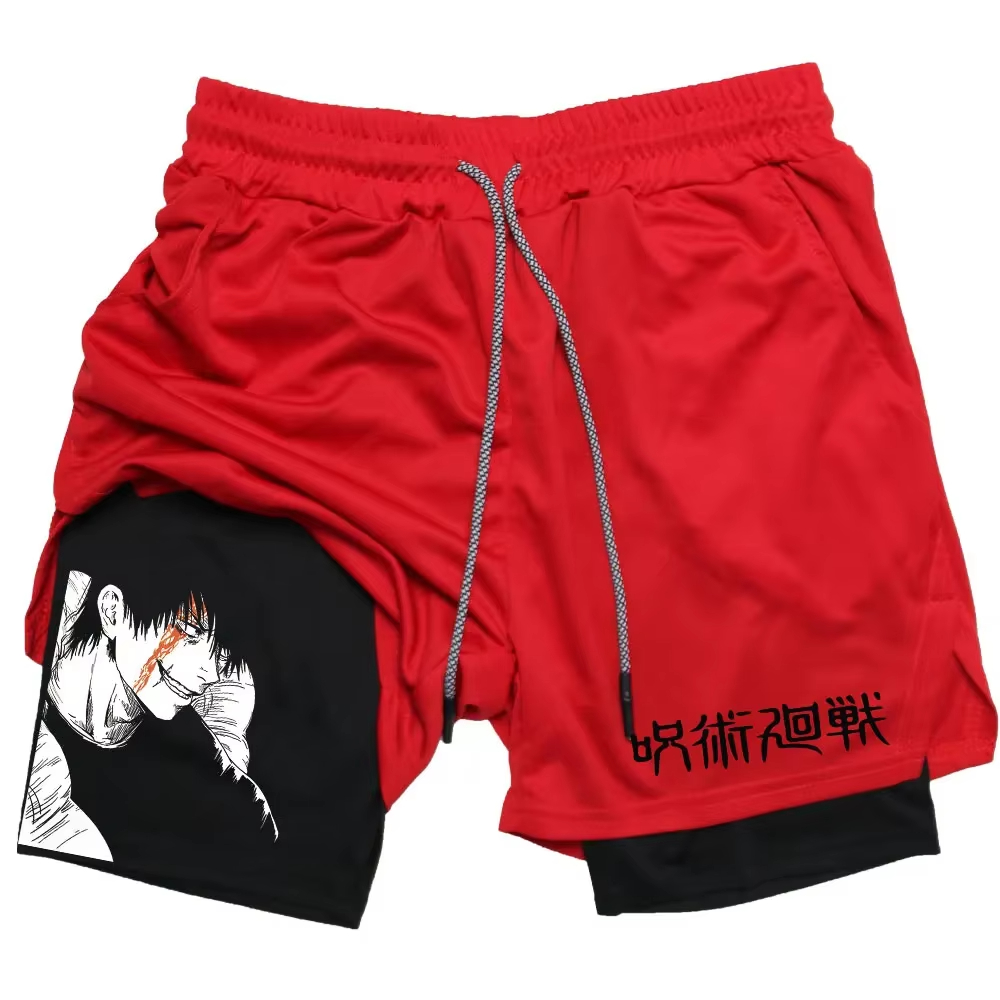 Anime Jujutsu Kaisen Gym Short - مراجعة Compression Shorts Athletes وسعره