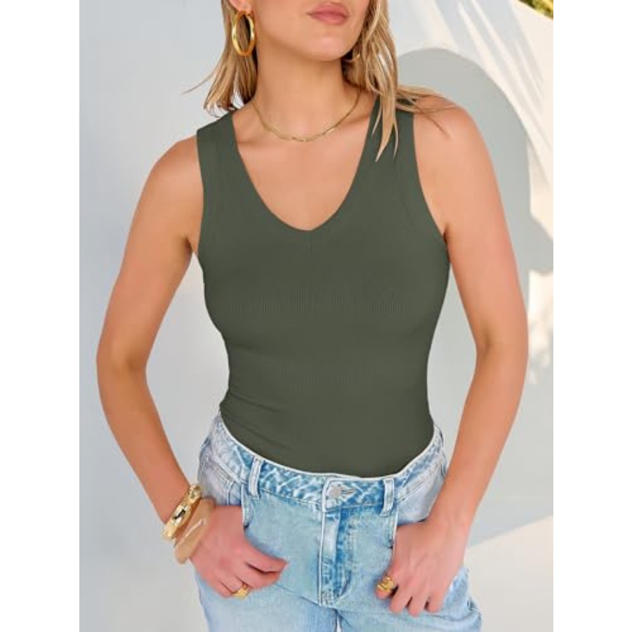 ANRABESS Tank Tops for Women V - مراجعة Tank Top Ribbed وسعره