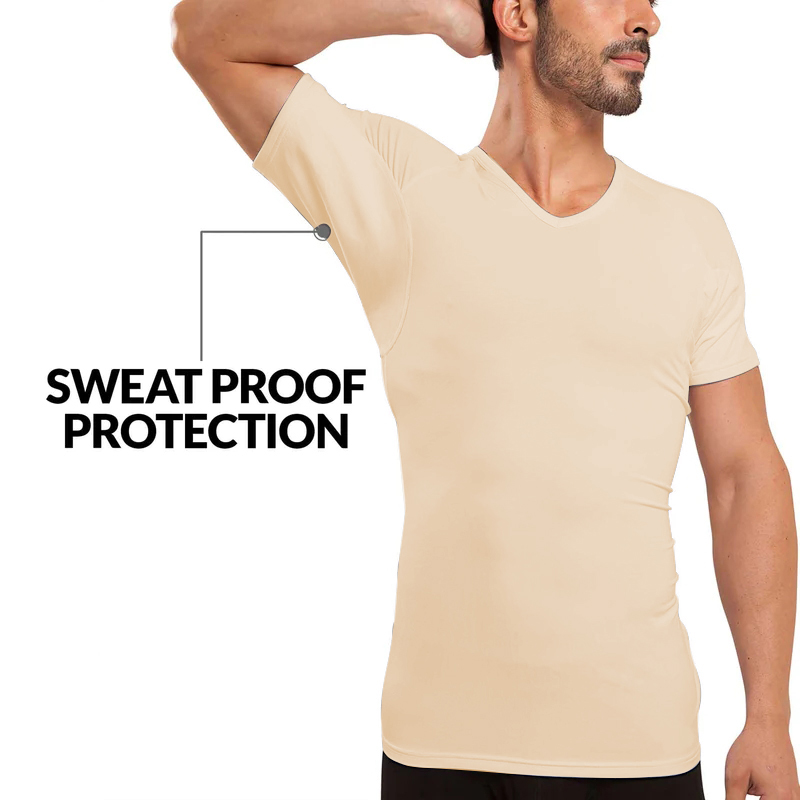 Men Undershirts Anti-transpira - مراجعة Undershirt Crew Neck وسعره
