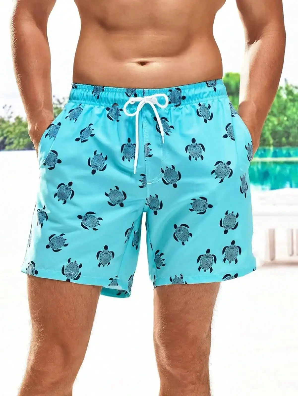 Men's Beach Shorts Summer Fash - مراجعة Bamboo Fiber Trunk وسعره