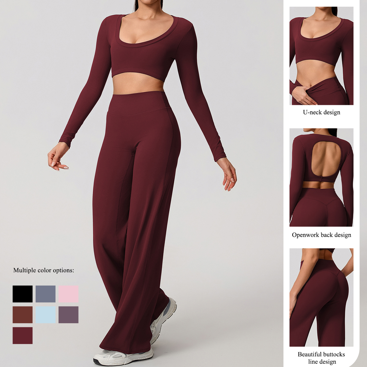 Hearuisavy Sports Set 2Pcs Wom - مراجعة Compression Long Pant وسعره