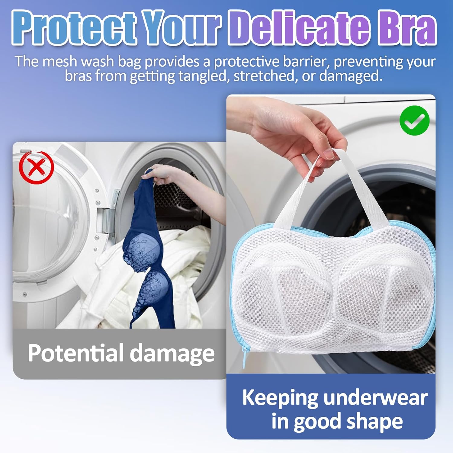 2-Pack Bra Wash Bags- Non-Defo - مراجعة Multi Pack Underwear وسعره
