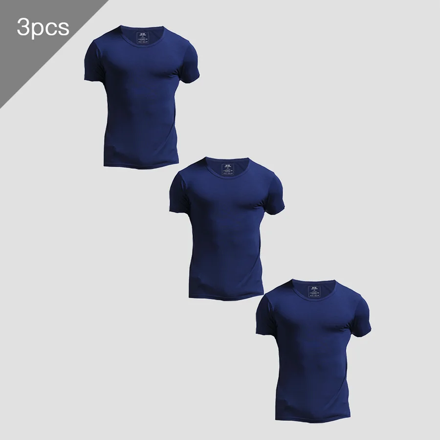 3PCS Men's Summer Short Sleeve - مراجعة Undershirt Crew Neck وسعره