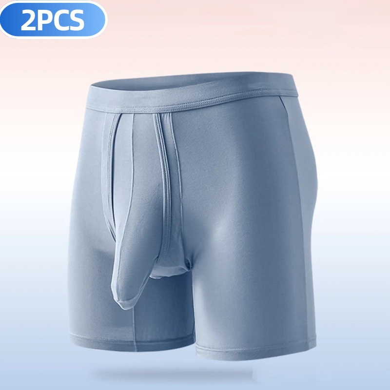 2PCS Mens Long Legs Underwear  - مراجعة Long Leg Trunk Men وسعره
