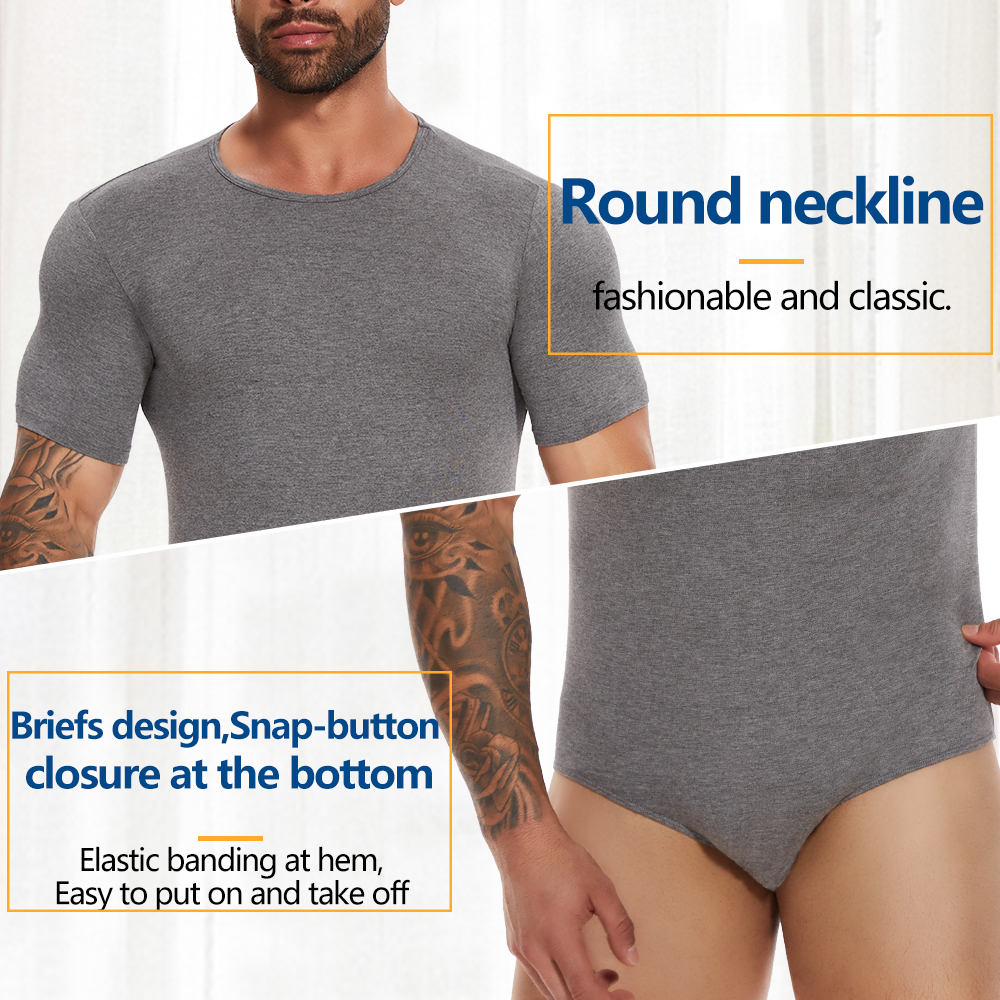 Short Sleeve Full Body Shaper  - مراجعة Undershirt Crew Neck وسعره