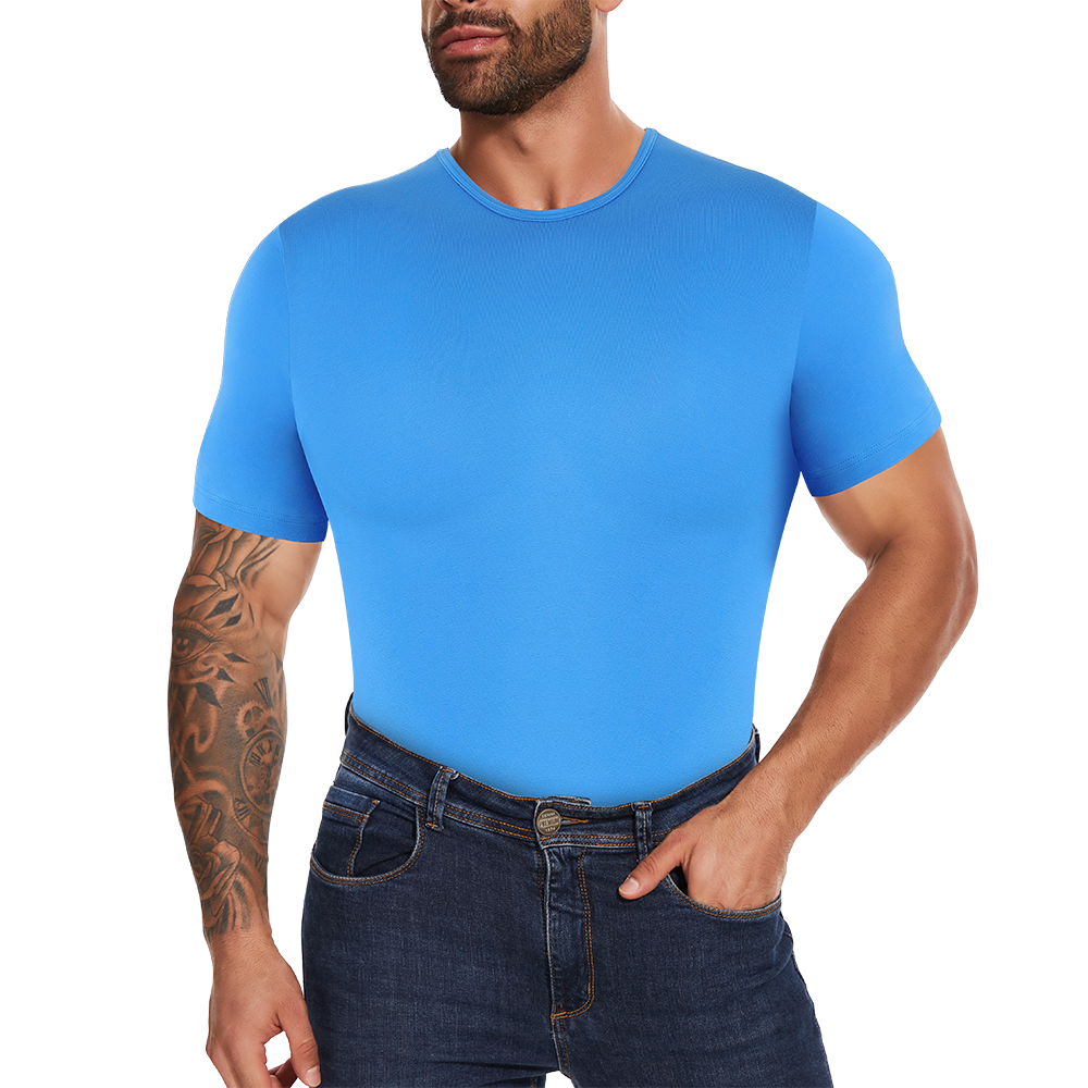 Short Sleeve Full Body Shaper  - مراجعة Undershirt Crew Neck وسعره