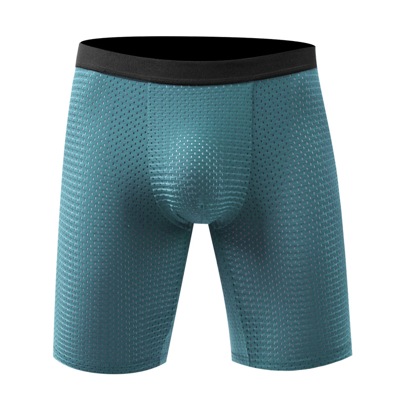 Men's Boxers Shorts Ice Silk M - مراجعة Long Leg Trunk Men وسعره