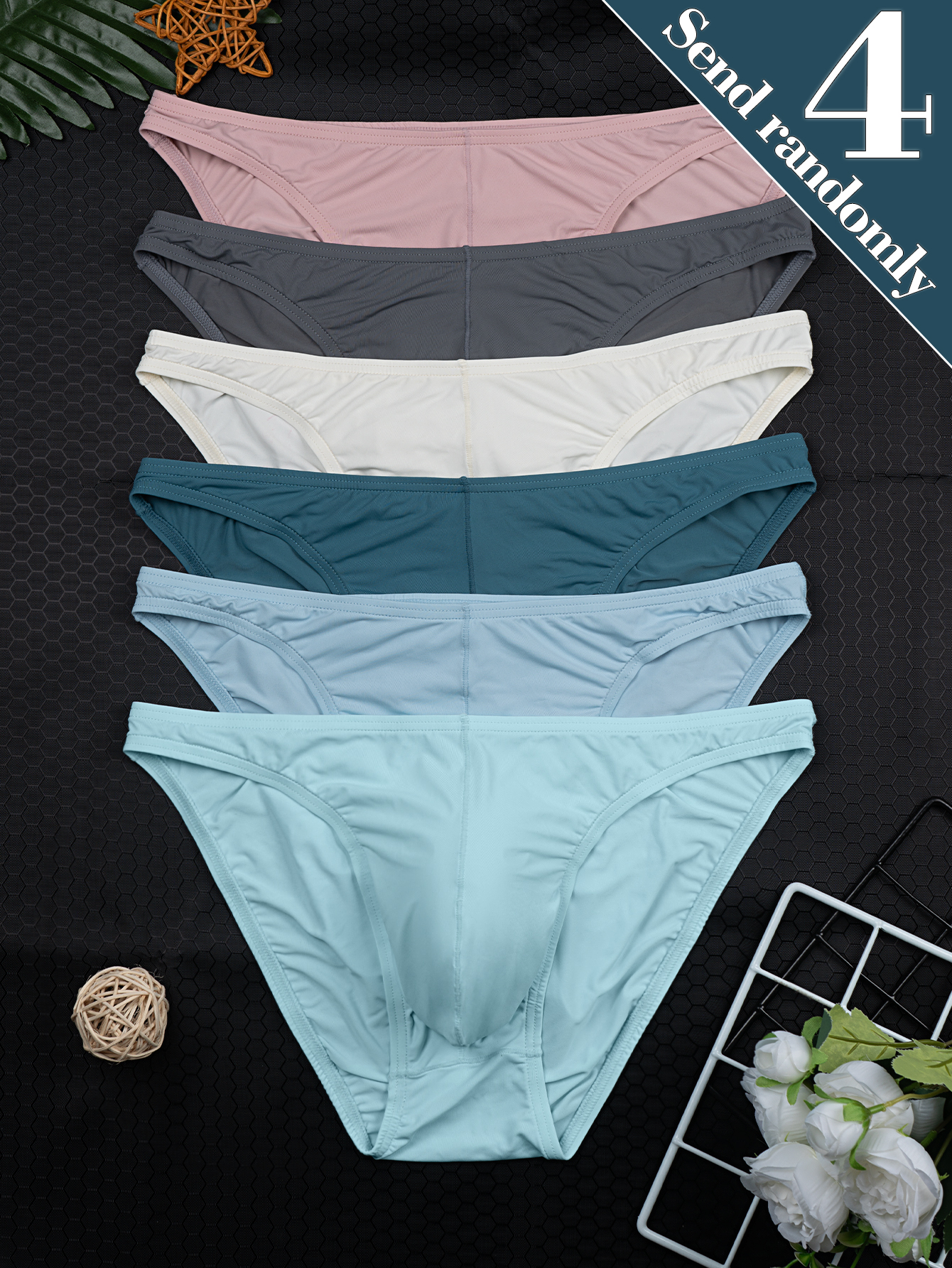 4-Pack Random Color Men's New  - مراجعة Multi Pack Underwear وسعره